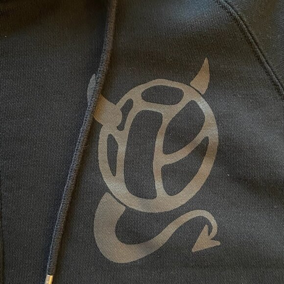 RARE Nike Manchester United Hoodie 77 Sweatshirt Large Black - Picture 6 of 9